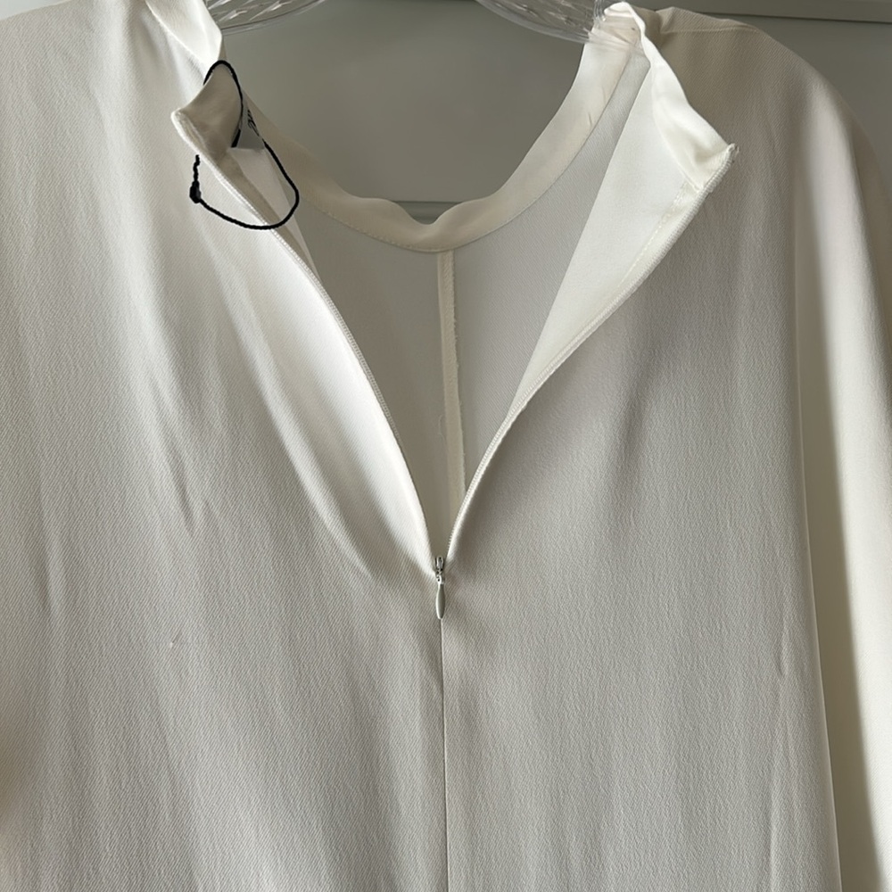 NWT ZARA Flowy Midi Dress Elegant White Maxi Dress - Picture 9 of 14